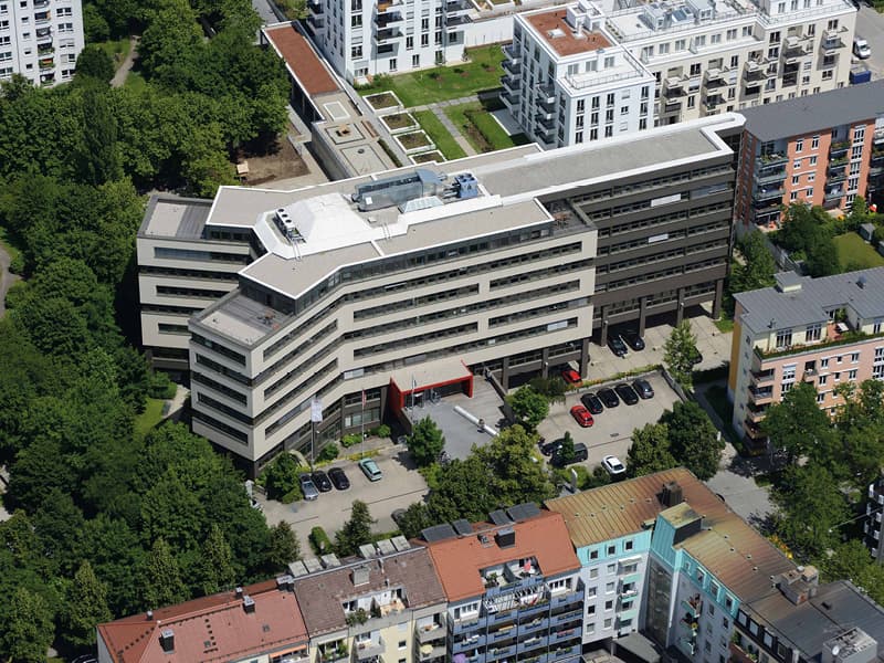 Ansicht Bürogebäude Süd Parkhaus