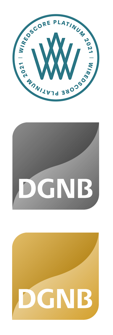 WiredScore Zertifikat & DGNB Zertifikate Platin und Gold